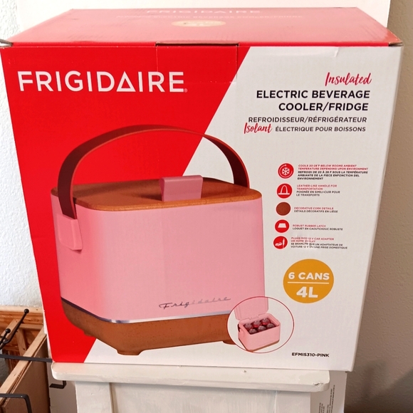 frigidaire Other - Pink Frigidaire Electric Beverage Cooler/Fridge